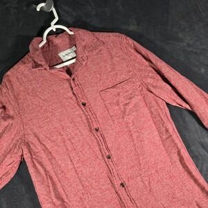 Goodfellow & Co Mens Red Button Down Long Sleeve‎ Casual Shirt - Medium